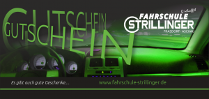 Gutschein für Fahrstunden